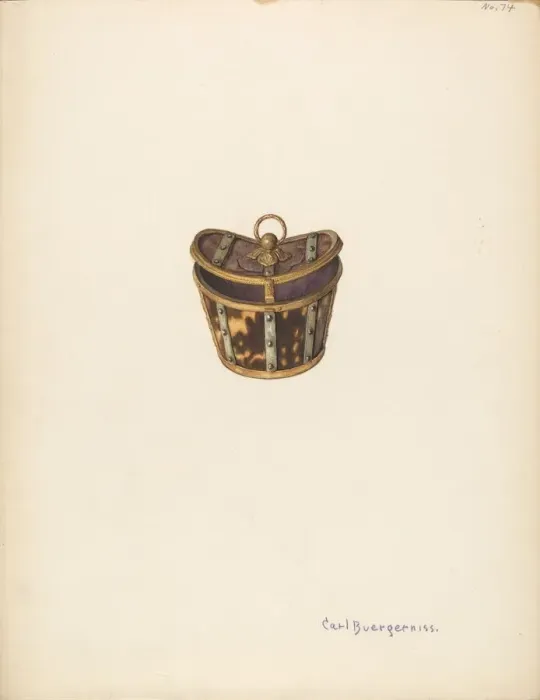 Framed Print : Box for Small Jewelry, c. 1941. Creator: Carl Buergerniss Framed Print : Box for Small Jewelry, c. 1941. Creator: Carl Buergerniss