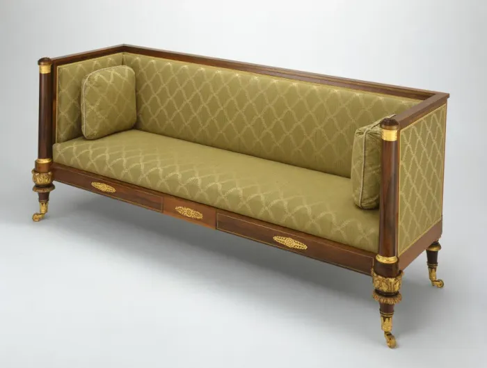 Framed Print : Box Sofa, c. 1820. Creator: Duncan Phyfe Framed Print : Box Sofa, c. 1820. Creator: Duncan Phyfe