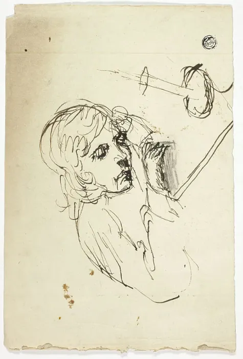 Framed Print : Boy Asleep by Candle, n.d. Creator: Unknown Framed Print : Boy Asleep by Candle, n.d. Creator: Unknown