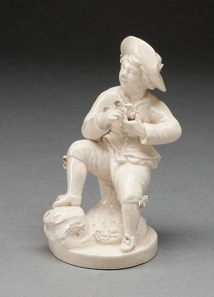 Boy with Two Birds, Italy, c. 1775. Creator: Unknown