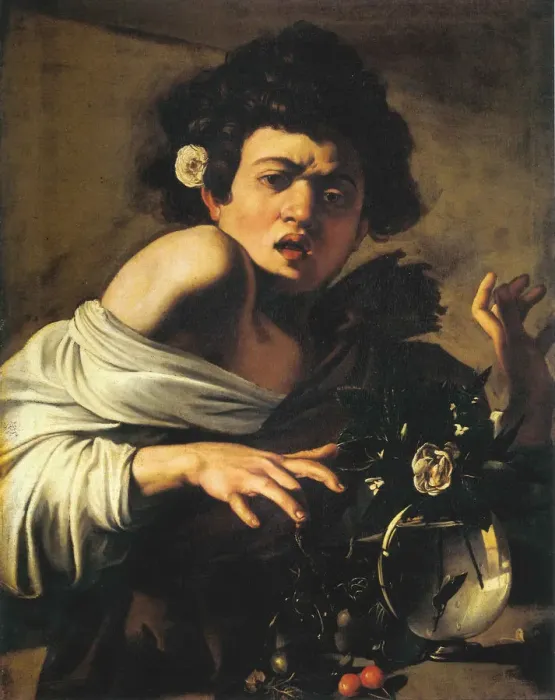 Framed Print : Boy bitten by a Lizard, 1596-1597 Framed Print : Boy bitten by a Lizard, 1596-1597