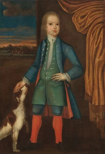Boy in Blue Coat, c. 1730. Creator: Unknown