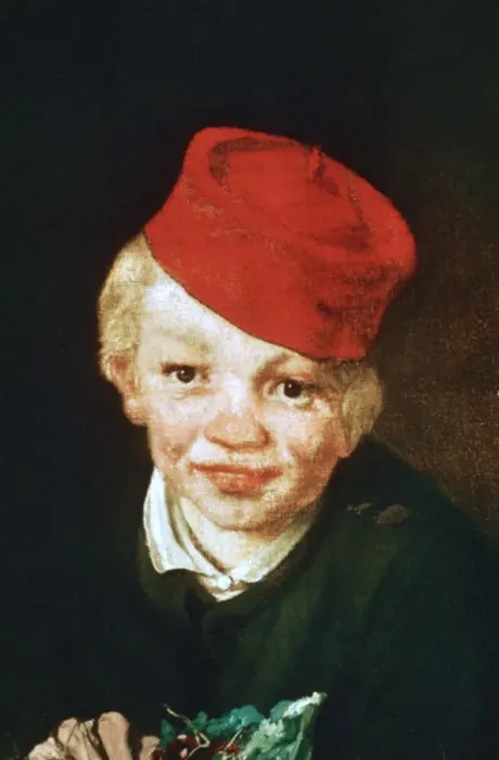 Framed Print : The Boy with the Cherries, Detail, 1859. Artist: Edouard Manet Framed Print : The Boy with the Cherries, Detail, 1859. Artist: Edouard Manet