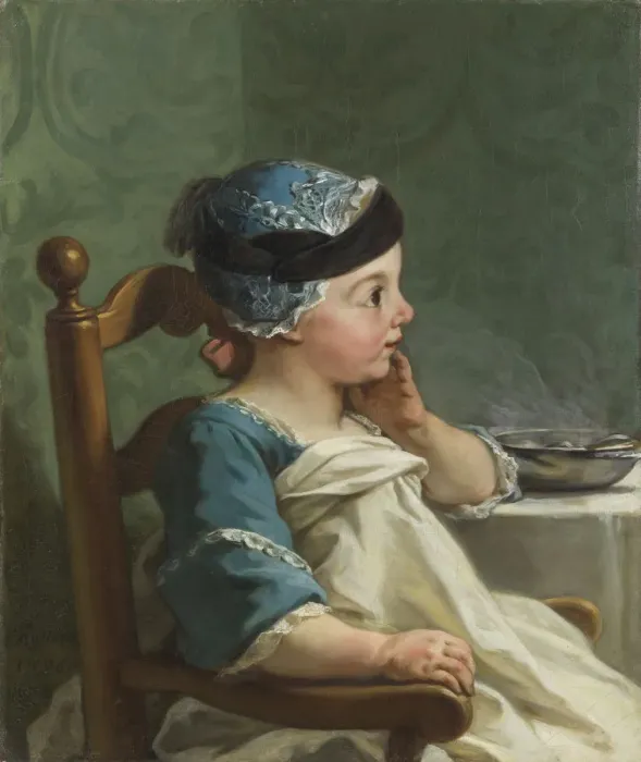 Framed Print : Boy in a Childs Chair, 1736 Framed Print : Boy in a Childs Chair, 1736