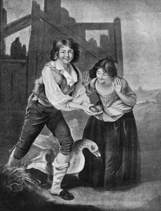 Framed Print : The Boy Discovering the Golden Eggs, 19th century, (1913). Artist: J Young Framed Print : The Boy Discovering the Golden Eggs, 19th century, (1913). Artist: J Young