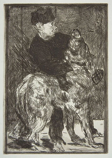Boy and Dog, 1862. Creator: Edouard Manet