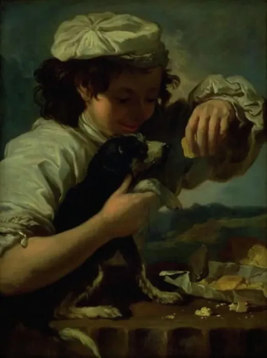 Framed Print : A Boy with a Dog (Allegory of Taste'), 1651-1654. Creator: Bernhard Keil. A Boy with a Dog (Allegory of Taste'), 1651-1654. Creator: Bernhard Keil Framed Print : A Boy with a Dog (Allegory of Taste'), 1651-1654. Creator: Bernhard Keil. A Boy with a Dog (Allegory of Taste'), 1651-1654. Creator: Bernhard Keil