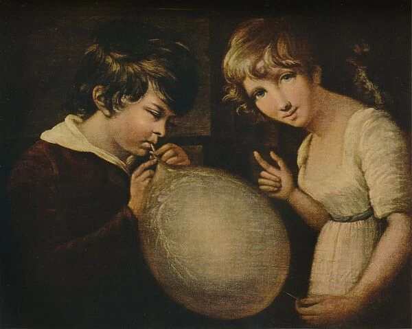 Boy and Girl with a Bladder, c18th century. Artist: William Tate