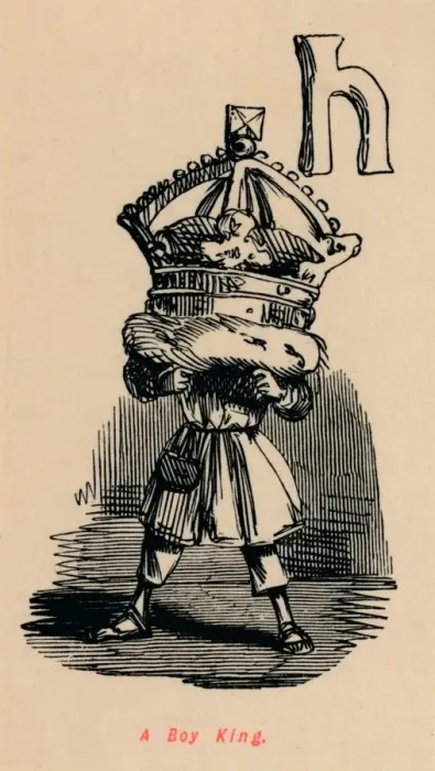 Framed Print : A Boy King. Artist: John Leech Framed Print : A Boy King. Artist: John Leech