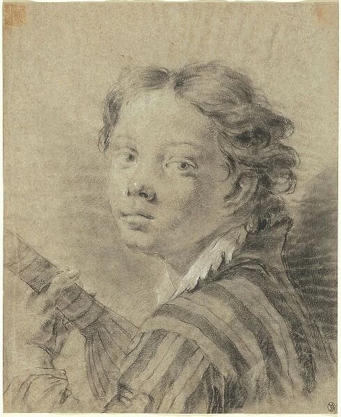 A Boy with a Lute, c. 1740. Creator: Giovanni Battista Piazzetta