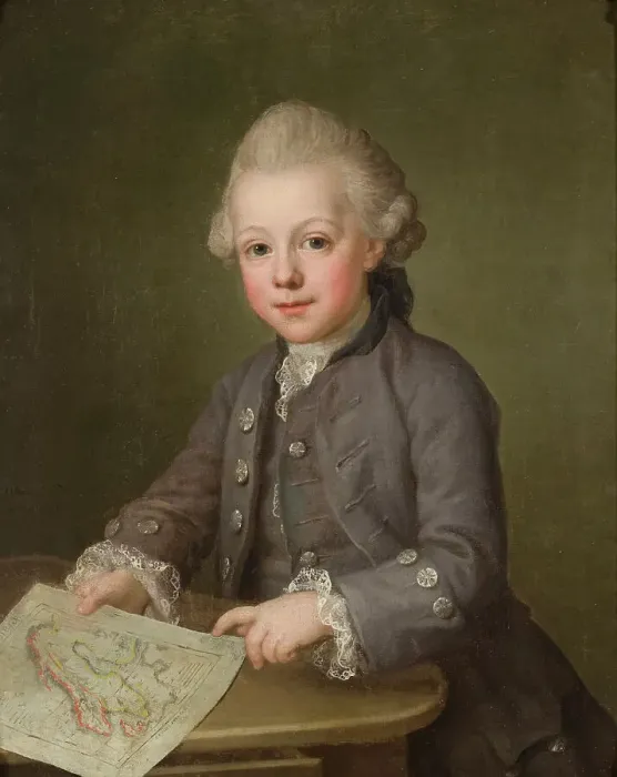 Framed Print : Boy with Map of Scandinavia, 1771. Creator: Ulrika Fredrika Pasch Framed Print : Boy with Map of Scandinavia, 1771. Creator: Ulrika Fredrika Pasch