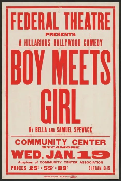 Framed Print : Boy Meets Girl, [193-]. Creator: Unknown