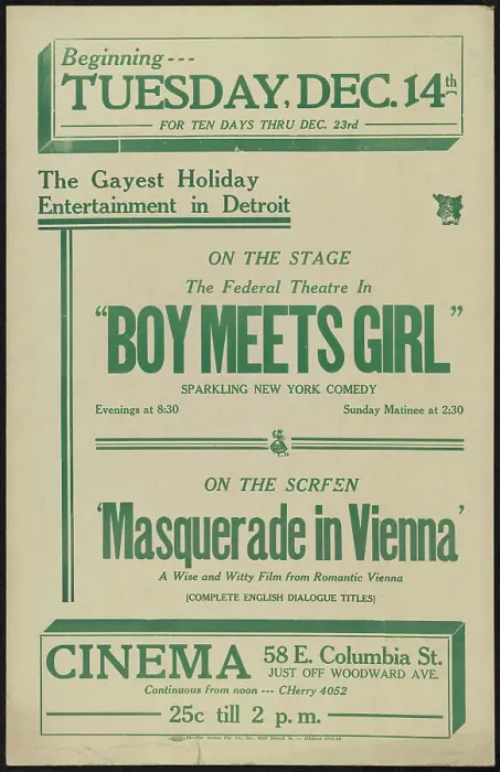 Framed Print : Boy Meets Girl, Detroit, [193-]. Creator: Unknown