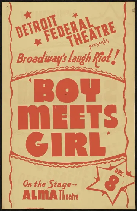 Framed Print : Boy Meets Girl, Detroit, [193-]. Creator: Unknown