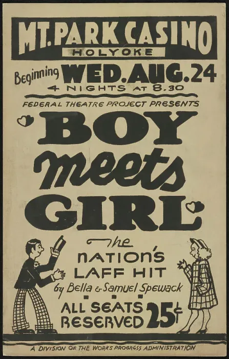 Framed Print : Boy Meets Girl, Holyoke, MA, 1938. Creator: Unknown Framed Print : Boy Meets Girl, Holyoke, MA, 1938. Creator: Unknown