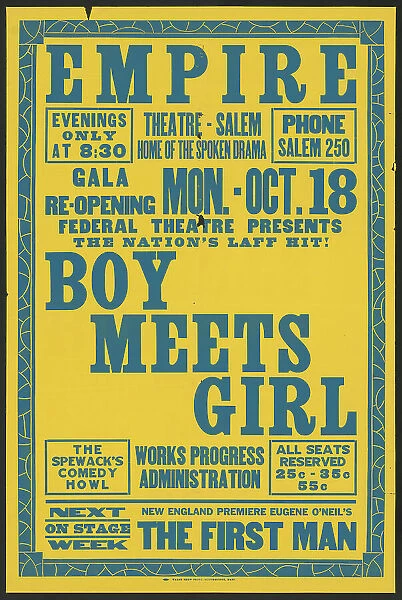 Boy Meets Girl, Salem, MA, 1937. Creator: Unknown