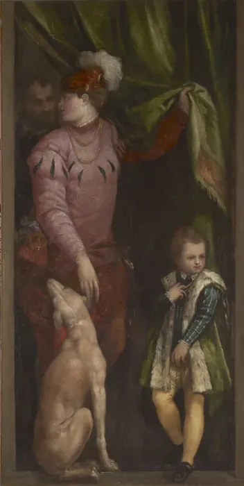 Framed Print : A Boy and a Page, c1570. Creator: Veronese; Paolo (1528-1588) Framed Print : A Boy and a Page, c1570. Creator: Veronese; Paolo (1528-1588)