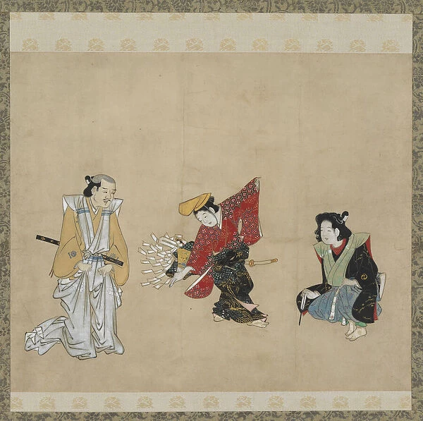 Boy performing a Narihira Dance, Edo period, late 17th century. Creator: Unknown