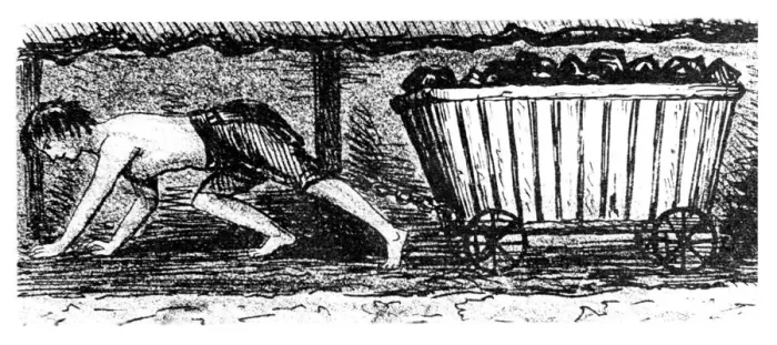 Framed Print : Boy putter drawing a truck containing coal along a 24 inch high seam, Halifax, Yorkshire, 1848 Framed Print : Boy putter drawing a truck containing coal along a 24 inch high seam, Halifax, Yorkshire, 1848