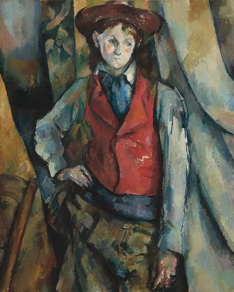 Boy in a Red Waistcoat, 1888-1890. Creator: Paul Cezanne
