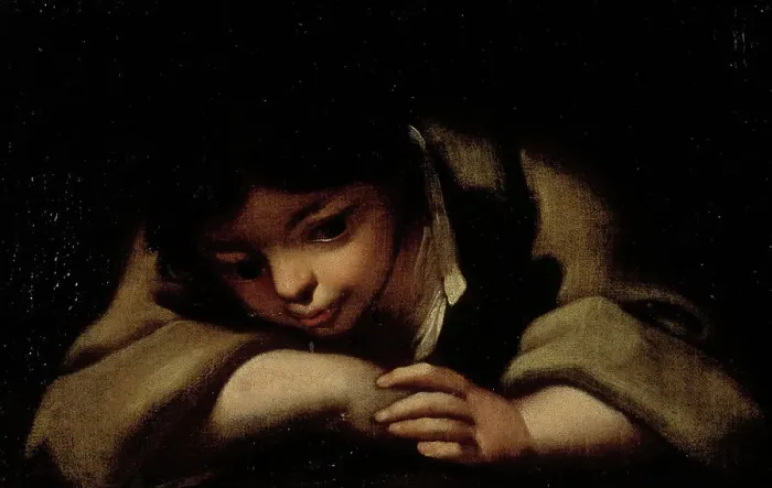 Framed Print : A boy resting, c1600. Creator: Bartolomeo Schedoni Framed Print : A boy resting, c1600. Creator: Bartolomeo Schedoni