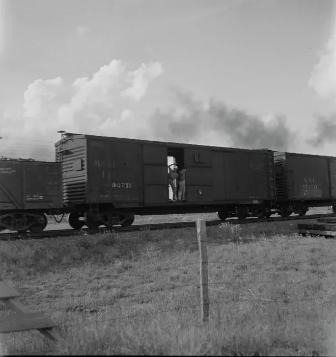 Framed Print : Boy riding freight, West Texas, 1937. Creator: Dorothea Lange Framed Print : Boy riding freight, West Texas, 1937. Creator: Dorothea Lange