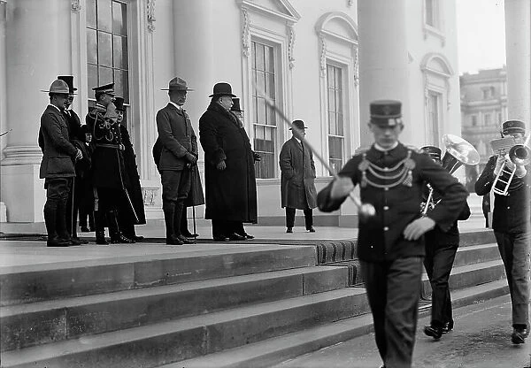 Boy Scouts - Visit of Sir Robert Baden-Powell To DC Reviewing Parade: All Or Some of Foregoing, 1911 Creator: Harris & Ewing. Boy Scouts - Visit of Sir Robert Baden-Powell To DC Reviewing Parade: All Or Some of Foregoing