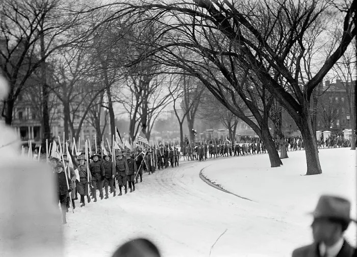 Framed Print : Boy Scouts - Visit of Sir Robert Baden-Powell To DC Reviewing Parade from White House Portico, 1911. Creator: Harris & Ewing. Boy Scouts - Visit of Sir Robert Baden-Powell To DC Reviewing Parade from White House Portico, 1911 Framed Print : Boy Scouts - Visit of Sir Robert Baden-Powell To DC Reviewing Parade from White House Portico, 1911. Creator: Harris & Ewing. Boy Scouts - Visit of Sir Robert Baden-Powell To DC Reviewing Parade from White House Portico, 1911