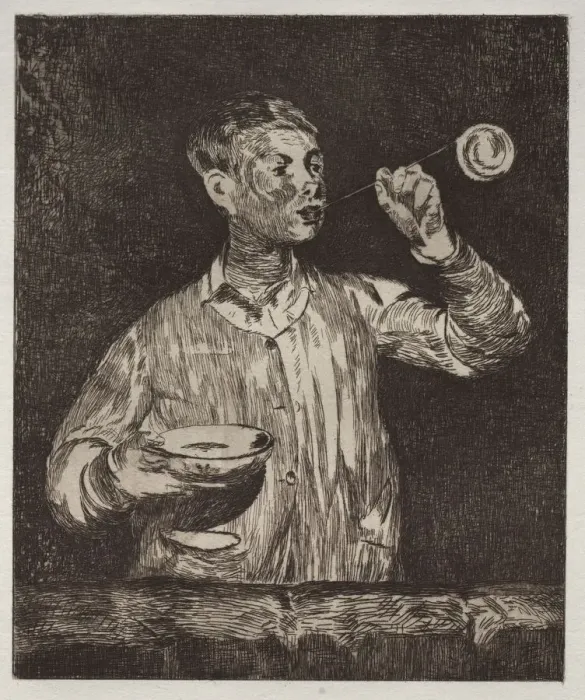 Framed Print : The Boy with soap bubbles. Creator: Edouard Manet (French, 1832-1883) Framed Print : The Boy with soap bubbles. Creator: Edouard Manet (French, 1832-1883)