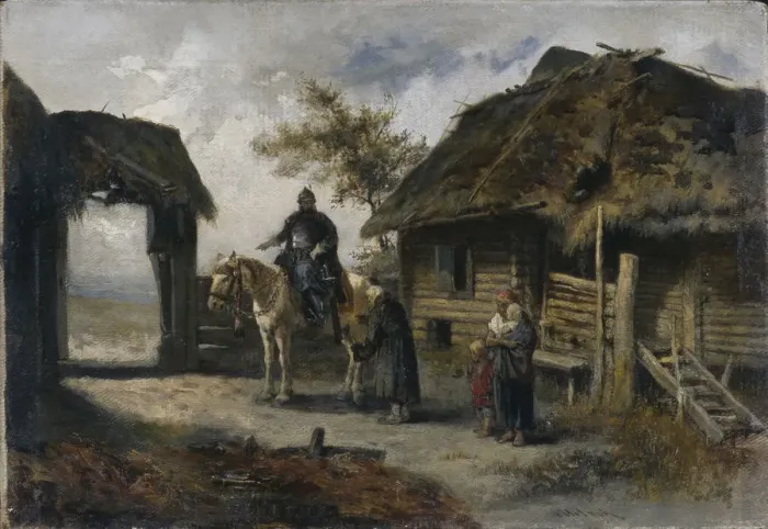 Framed Print : Boyar, 1879. Artist: Urlaub, Johann-Georg-Christian (1844-1914) Framed Print : Boyar, 1879. Artist: Urlaub, Johann-Georg-Christian (1844-1914)