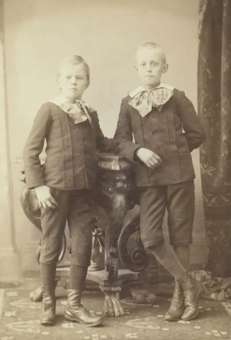 Framed Print : Two Boys, 1870 / 99. Creator: L. W. Felt Framed Print : Two Boys, 1870 / 99. Creator: L. W. Felt