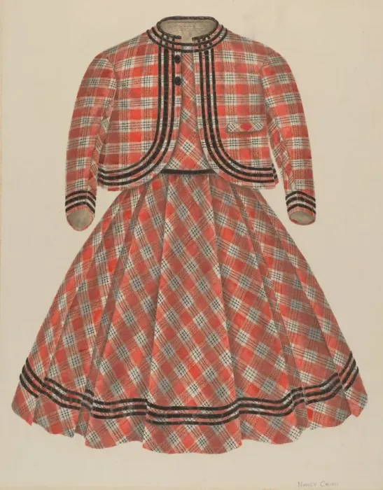 Framed Print : Boys Dress and Jacket, c. 1940. Creator: Nancy Crimi Framed Print : Boys Dress and Jacket, c. 1940. Creator: Nancy Crimi