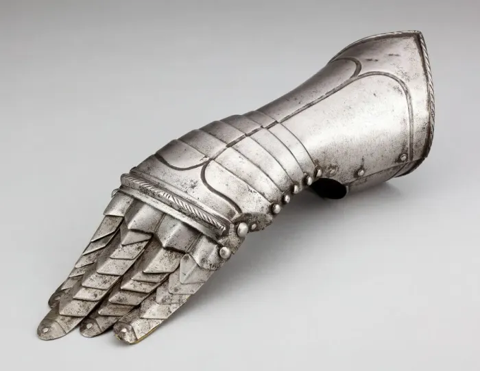 Framed Print : Boys Fingered Gauntlet for the Left Hand, Brunswick, c. 1560 / 80. Creator: Unknown Framed Print : Boys Fingered Gauntlet for the Left Hand, Brunswick, c. 1560 / 80. Creator: Unknown