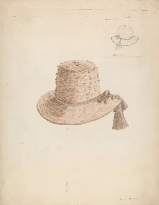 Framed Print : Boys Hat, c. 1936. Creator: Mary E Humes Framed Print : Boys Hat, c. 1936. Creator: Mary E Humes