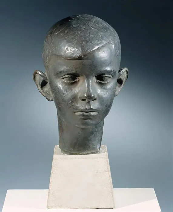 Framed Print : Boy's head, 1922. Creator: George Kolbe Framed Print : Boy's head, 1922. Creator: George Kolbe