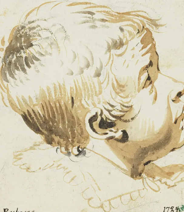 Framed Print : Boy's head, right profile. Creator: Jacob van Campen Framed Print : Boy's head, right profile. Creator: Jacob van Campen