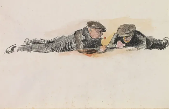 Framed Print : Two boys lying on their stomachs on the floor, c.1922-c.1925. Creator: Otto Verhagen Framed Print : Two boys lying on their stomachs on the floor, c.1922-c.1925. Creator: Otto Verhagen