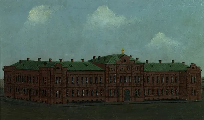 Framed Print : Boys Secondary School. Tomsk, 1880-1889. Creator: Pavel Mikhailovich Kosharov Framed Print : Boys Secondary School. Tomsk, 1880-1889. Creator: Pavel Mikhailovich Kosharov