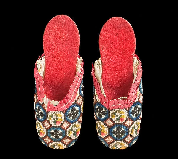 Boy's slippers, between 1800 and 1850. Creator: Unknown