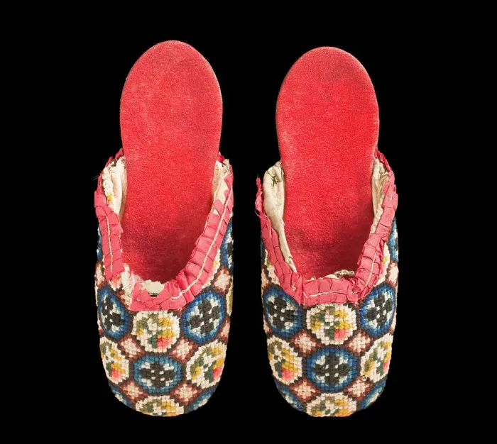Framed Print : Boy's slippers, between 1800 and 1850. Creator: Unknown Framed Print : Boy's slippers, between 1800 and 1850. Creator: Unknown