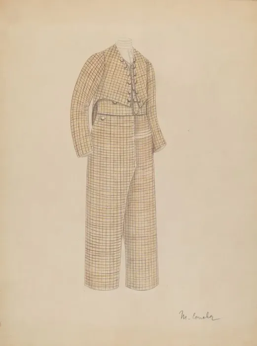 Framed Print : Boys Suit, 1935 / 1942. Creator: Margaret Concha Framed Print : Boys Suit, 1935 / 1942. Creator: Margaret Concha
