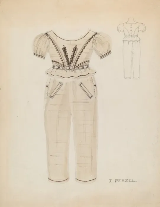 Framed Print : Boys Suit, c. 1936. Creator: Jean Peszel Framed Print : Boys Suit, c. 1936. Creator: Jean Peszel