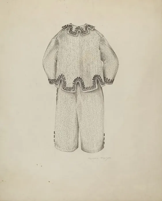 Framed Print : Boy's Suit, c. 1938. Creator: Marjorie McIntyre Framed Print : Boy's Suit, c. 1938. Creator: Marjorie McIntyre