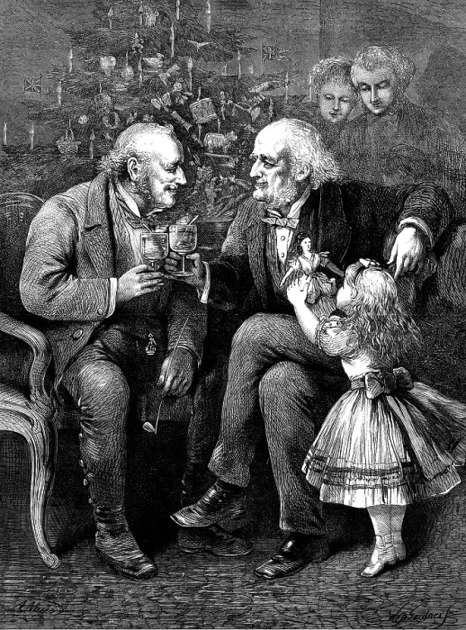 Framed Print : When We Were Boys Together, - drawn by A. Muir, 1873. Creator: William Biscombe Gardner Framed Print : When We Were Boys Together, - drawn by A. Muir, 1873. Creator: William Biscombe Gardner