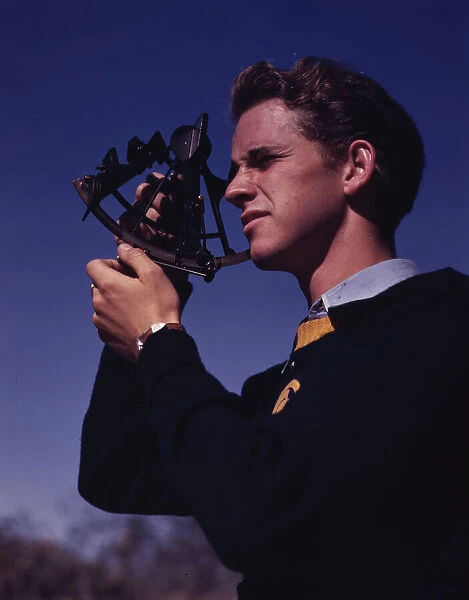 Boys trained in the fundamentals of navigation may become technicians... Los Angeles, Calif. 1942 Creator: Alfred T Palmer
