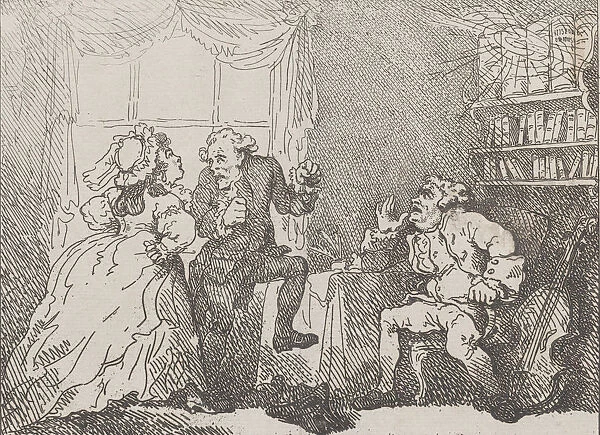 Bozzy and Madame Piozzi (Frontispiece, Bozzy and Piozzi by Peter Pindar)