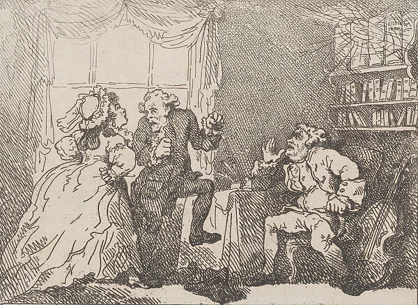 Bozzy and Madame Piozzi (Frontispiece, Bozzy and Piozzi by Peter Pindar)