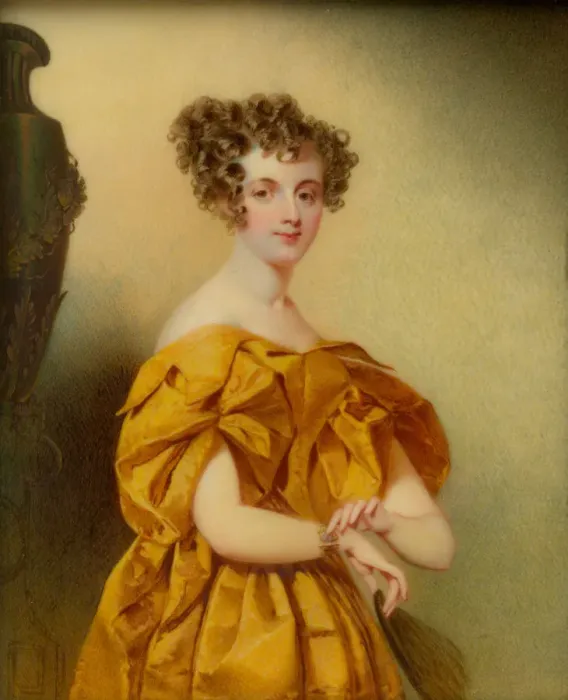 Framed Print : The Bracelet, 1835. Creator: Thomas Seir Cummings Framed Print : The Bracelet, 1835. Creator: Thomas Seir Cummings