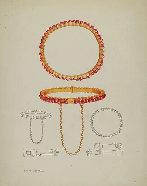 Bracelet, c. 1937. Creator: Tulita Westfall