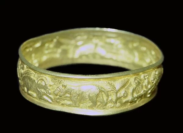 Bracelet from the Hoxne hoard, Roman Britain, buried in the 5th century